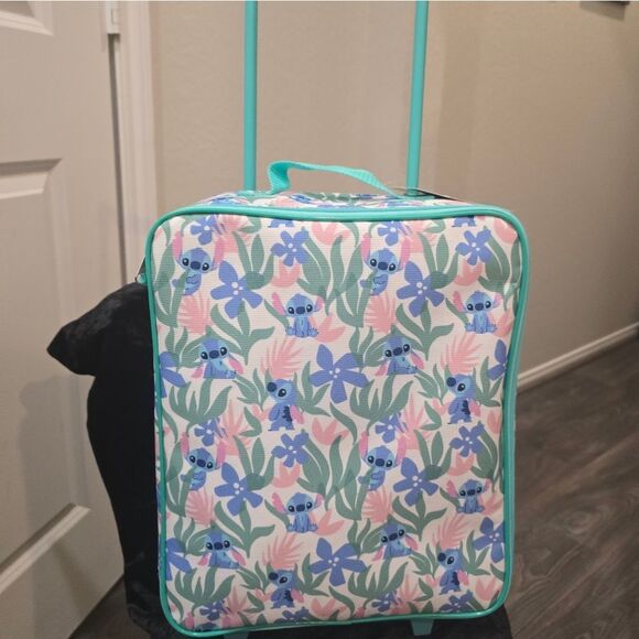 Bioworld Disney Stitch Floral Soft Side Luggage - Picture 3 of 9